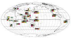 図1: 世界の食用昆虫ベスト10の分布図